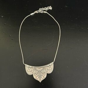 Beautiful necklace bone and blue